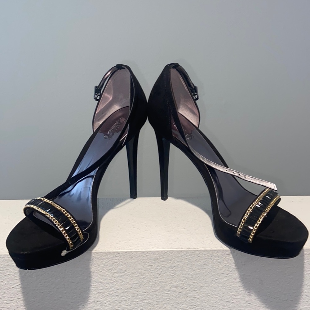 Carlos Santana Rae Sandal Heels Black